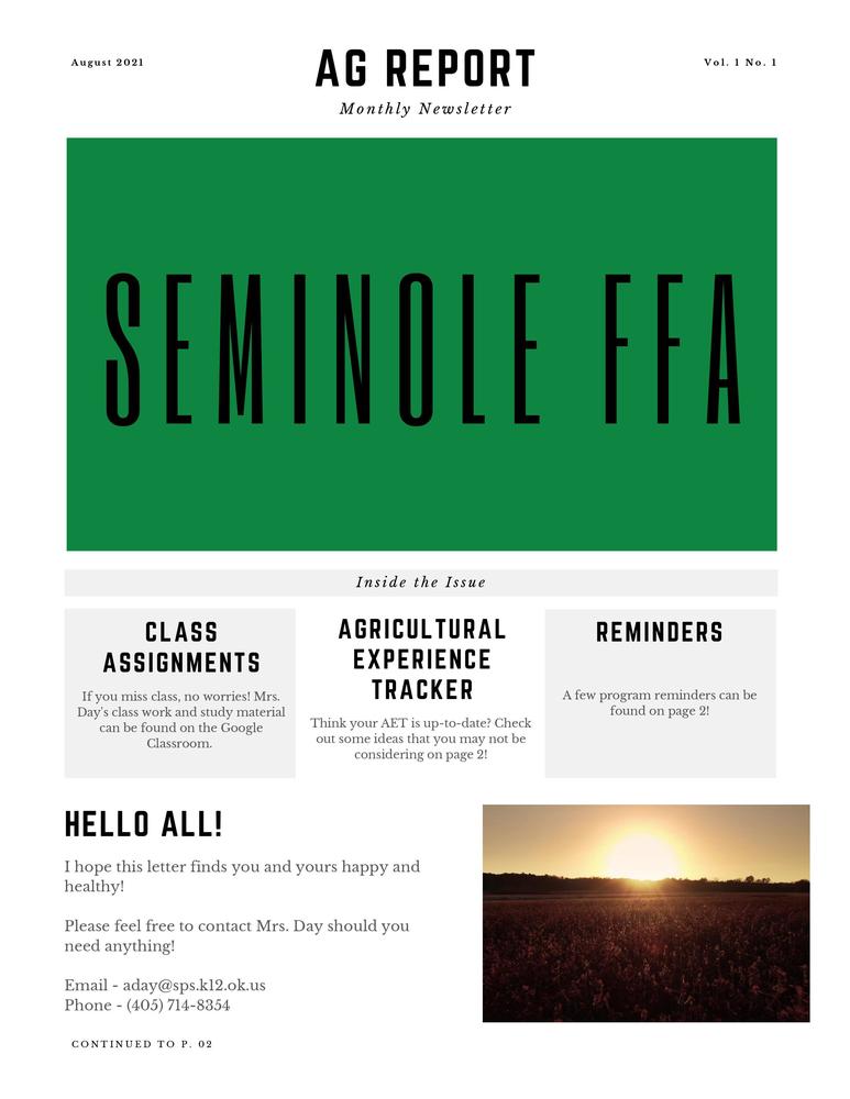 Seminole FFA News