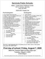 BLS 2020-2021 School Supply List