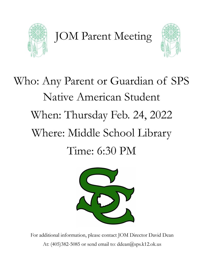 JOM Parent Meeting 2/24/2022