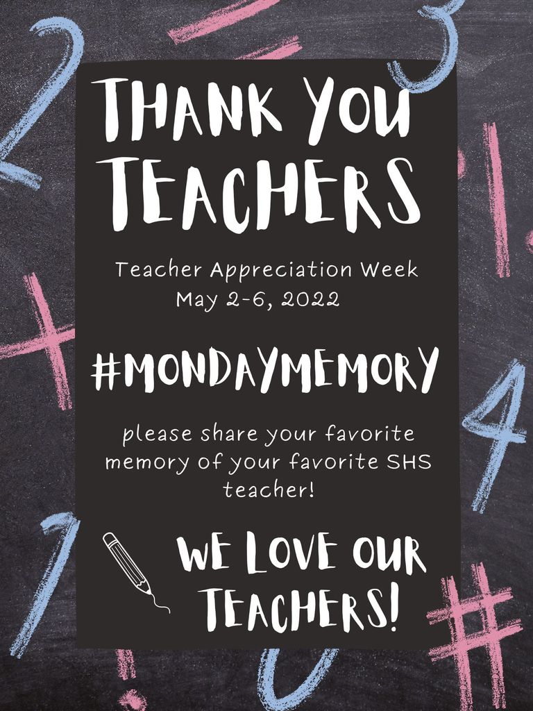 teacher appreciation - monday memory